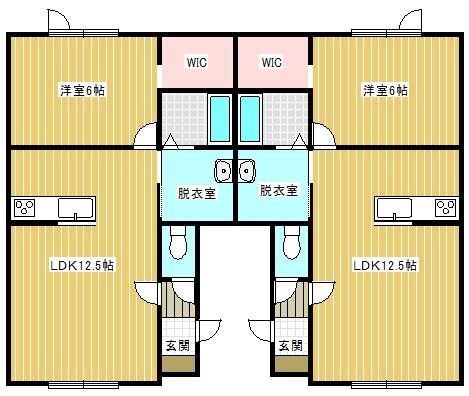 MANA GRACE(1LDK/1階)の間取り写真