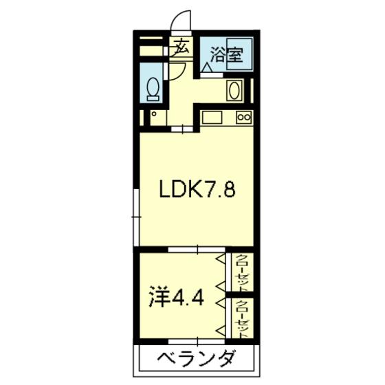 ART COURT HARAMIZU(1LDK/1階)の間取り写真