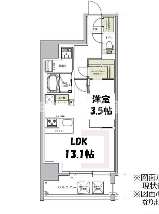 アーバネックス谷町四丁目(1LDK/2階)の間取り写真