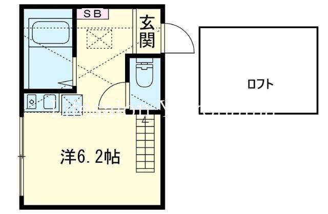 タウン妙蓮寺(ワンルーム/1階)の間取り写真