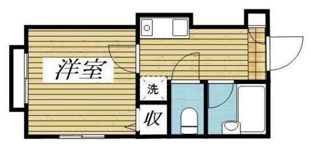 アンクレージュ(1K/2階)の間取り写真