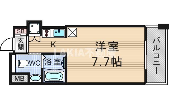 グランツ西大橋(ワンルーム/11階)の間取り写真