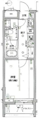 アルテシモ レンナ(1K/2階)の間取り写真