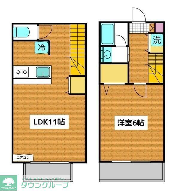 ラ・プリマヴェーラ(1LDK/1階)の間取り写真