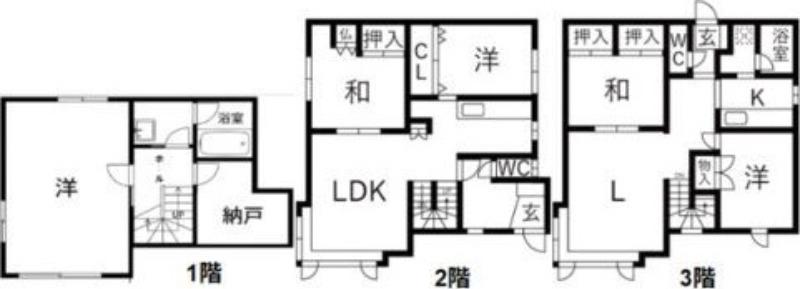 サン・グローリーN31(4LDK/1階)の間取り写真