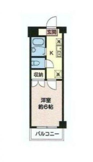 ハイムレグルス(1K/2階)の間取り写真