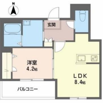 シャーメゾンスリーゼ(1LDK/3階)の間取り写真
