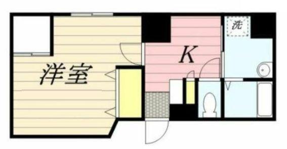 CASAFELICE(1K/3階)の間取り写真