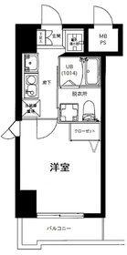 リバティ多摩川(1K/4階)の間取り写真