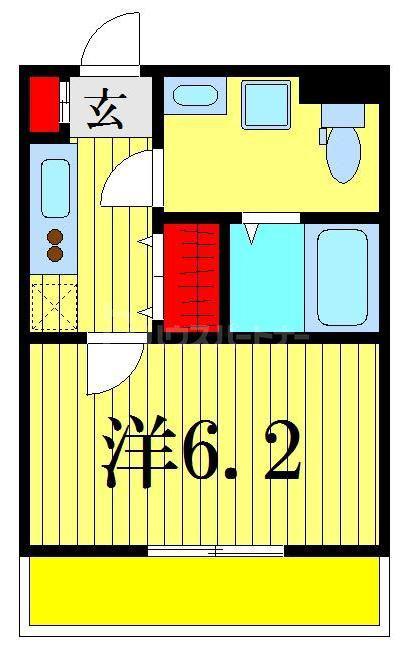 LE GRAND(1K/1階)の間取り写真
