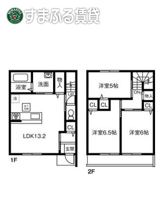 IRIS(3LDK/1階)の間取り写真