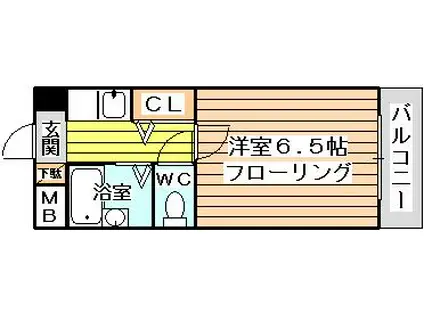 リアライズ西淡路(1K/7階)の間取り写真