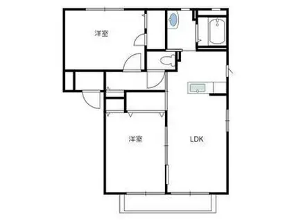 シャーメゾンアナナス(2LDK/2階)の間取り写真