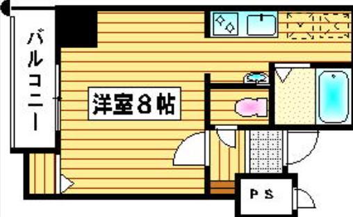 ロイヤル神屋(1K/7階)の間取り写真