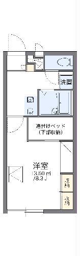 レオパレスへきなん金山(1K/2階)の間取り写真