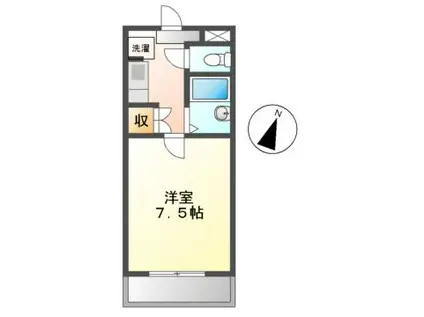 ロイヤルリング(1K/3階)の間取り写真