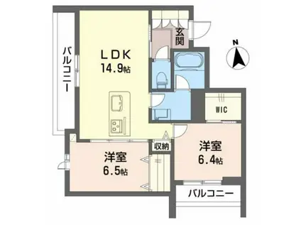 SHA MAISON FORESTA III(2LDK/3階)の間取り写真