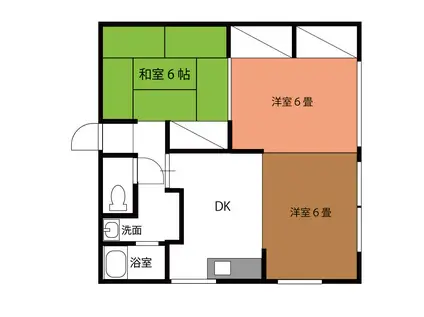 エクシード(3DK/1階)の間取り写真