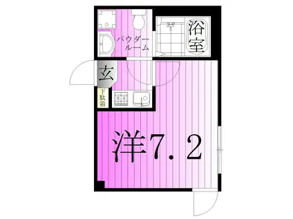 興野2丁目AP陽だまりのルーチェ(1K/1階)の間取り写真