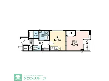 レオーネ成増駅前(1DK/1階)の間取り写真