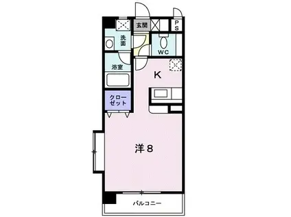 STELLA MINAMI(1K/5階)の間取り写真