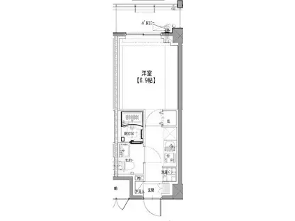 S-RESIDENCE松戸BENE(1K/3階)の間取り写真
