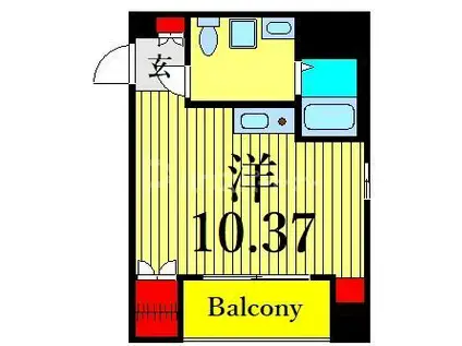 アヴァンツァーレ田端(ワンルーム/7階)の間取り写真