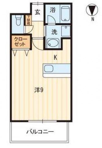 J・GRACE堺町(ワンルーム/4階)の間取り写真