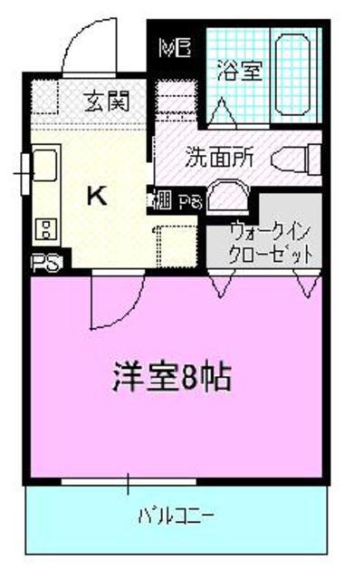 プチ・メイト(1K/3階)の間取り写真