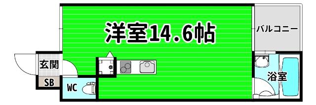 匠空KYOMACHIBORI(ワンルーム/5階)の間取り写真