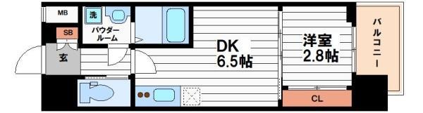 コンフォリア・リヴ淡路町一丁目(1DK/2階)の間取り写真