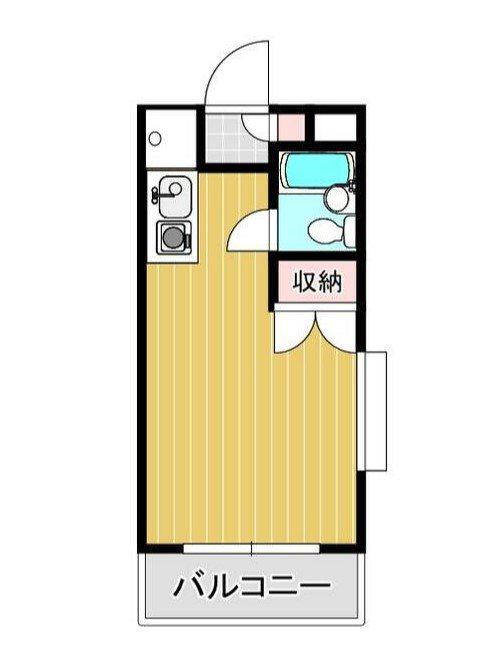 アーバンシティータケイ(ワンルーム/3階)の間取り写真