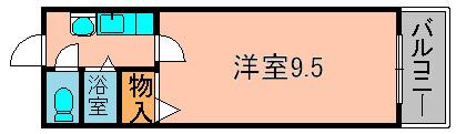 MY・LY・ANE(1K/5階)の間取り写真