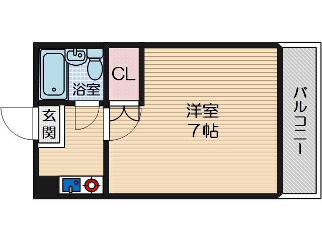 ファーストハイム(ワンルーム/3階)の間取り写真