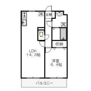 ハイツ ジョイ(1LDK/2階)の間取り写真