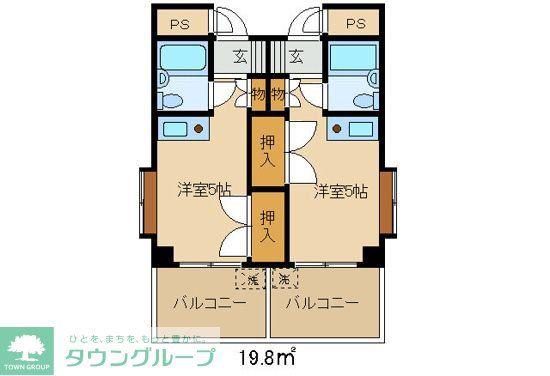 高崎MTビル(1K/4階)の間取り写真