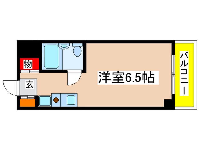 ハイツト-カンド-(ワンルーム/1階)の間取り写真