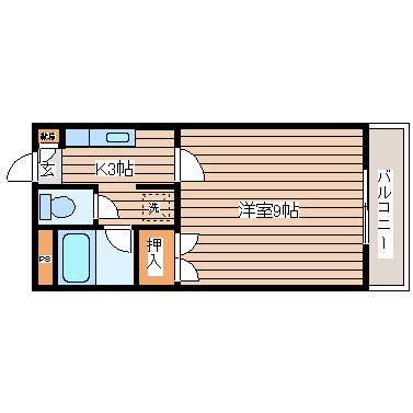 アトレー成田町(1K/2階)の間取り写真