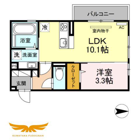 コンフォール(1LDK/3階)の間取り写真