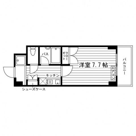 ダイヤハイツ大塚(1K/1階)の間取り写真