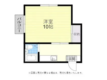 寿コーポ(1K/5階)の間取り写真