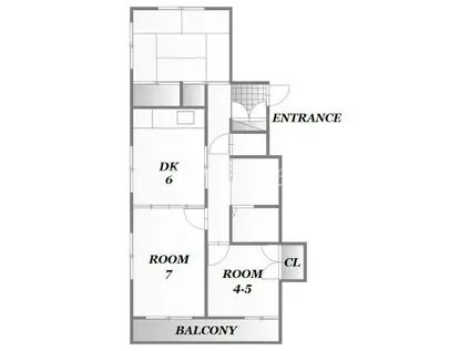 寺内マンション3(3DK/4階)の間取り写真