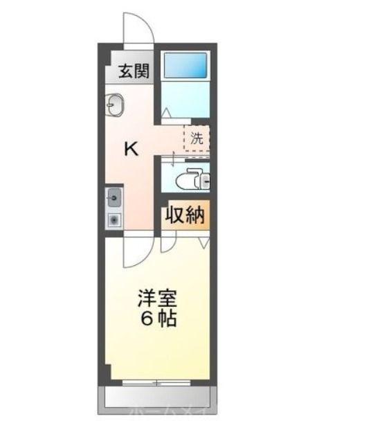 LENOX RESIDENCE(1K/3階)の間取り写真