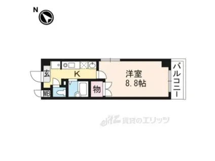 アートプラザ野路(1K/2階)の間取り写真