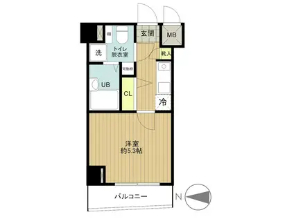 トーシンフェニックス桜上水弐番館(1K/2階)の間取り写真