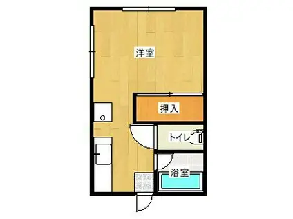 南都ビル(ワンルーム/2階)の間取り写真