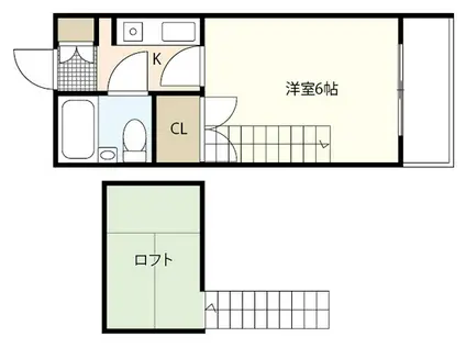 ウイング広瀬(1K/5階)の間取り写真