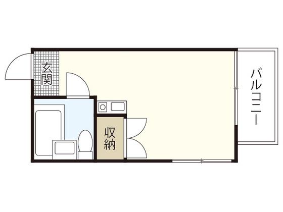 フォルテシモ 住吉(ワンルーム/4階)の間取り写真