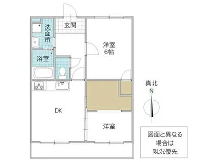 キャッスルつくばMK(2DK/3階)の間取り写真