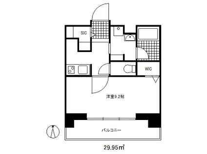 オトワ神戸元町(1K/7階)の間取り写真
